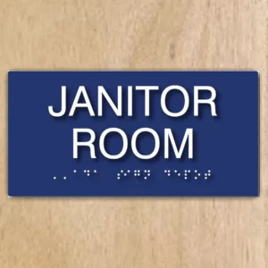 ADA Janitorial Room Signs