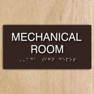 ADA Mechanical Room Signs