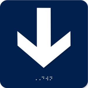 ADA Arrow Up & Down Sign