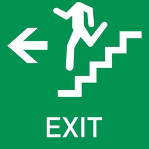 ADA Stairwell Exit Sign