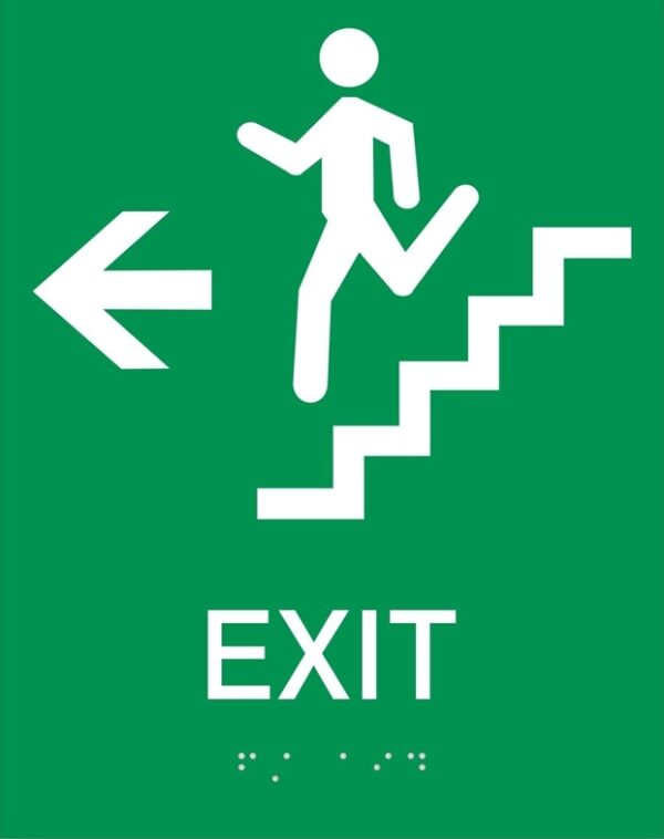 ADA Stairwell Exit Sign