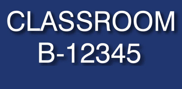 ADA Room Number Signs
