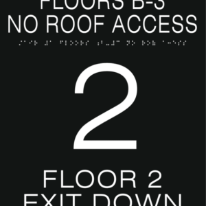 ADA Stairwell Access Sign