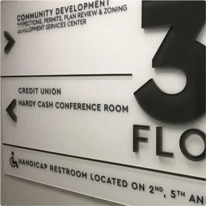 ADA North, South, East, & West Stair Signs