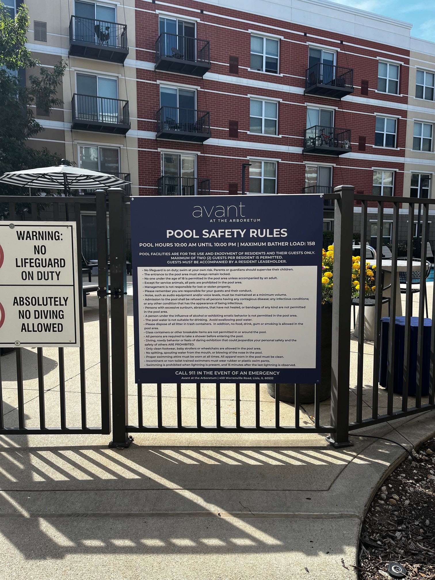 ADA Pool Signs