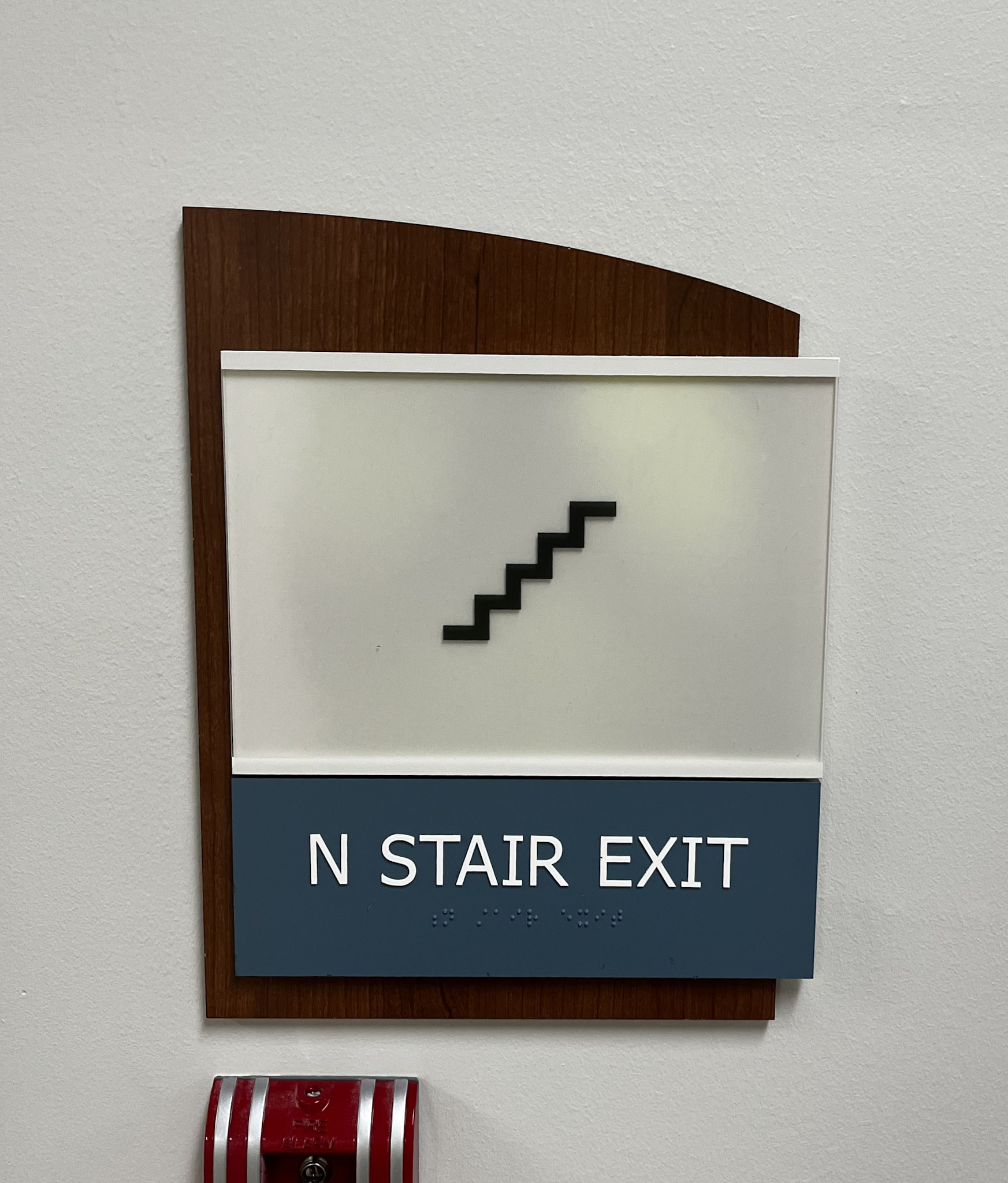 ADA Stairwell Exit Sign