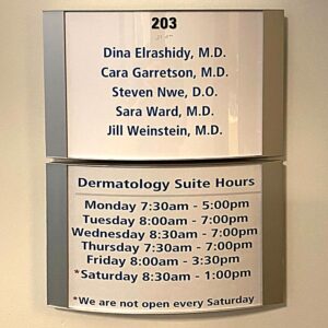 ADA Office Directory Slide-In Signs