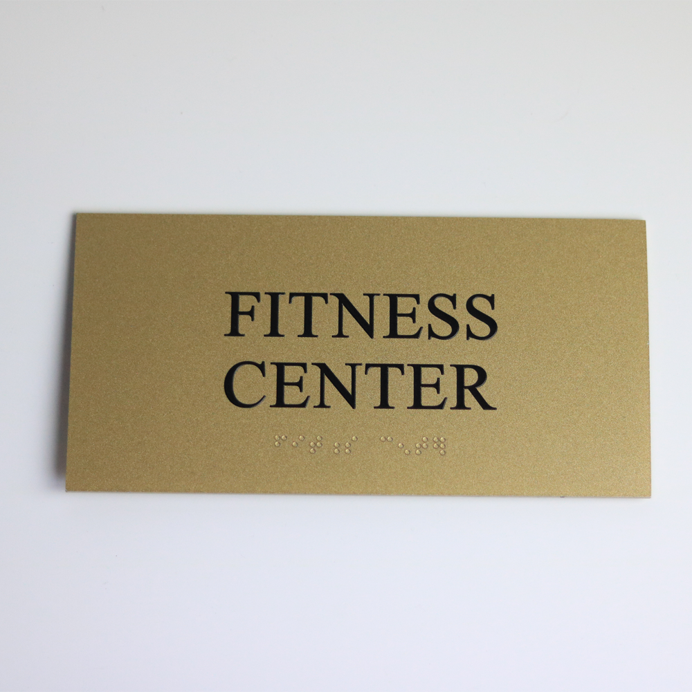 Hotel Fitness Center ADA Sign