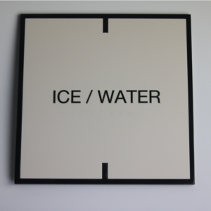Ice and Vending Room Sign