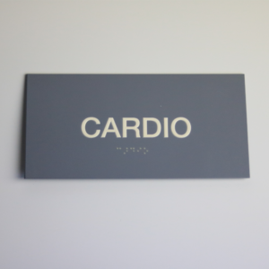 Cardio Room Sign