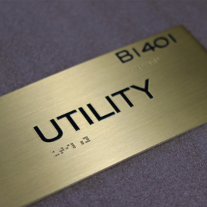 Utility Closet Sign