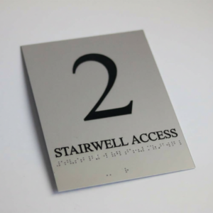 ADA Stairwell Access Sign
