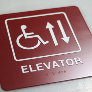 ADA Arrow Up & Down Sign