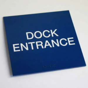 ADA Dock Entry Gate Sign