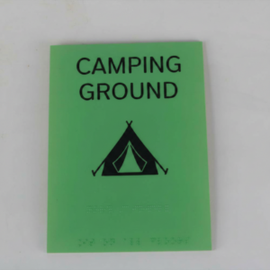 Campsite Accessibility Sign