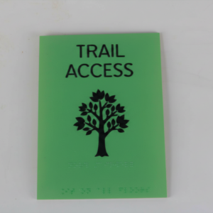 Trail Access and Nature Path Sign