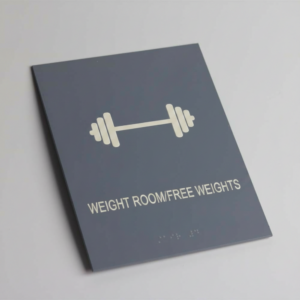 Weight Room / Free Weights Room Sign