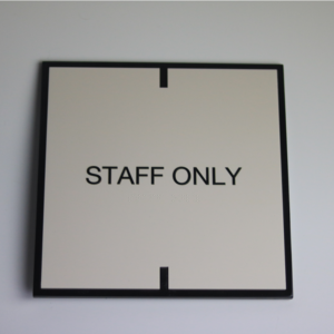 Staff Only ADA Sign