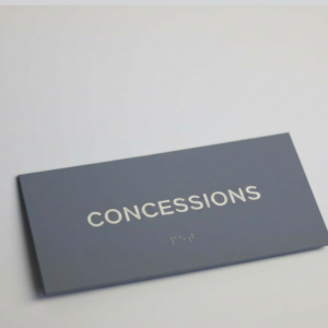 Concession Stand Sign