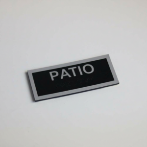 Outdoor Patio or Beer Garden ADA Sign